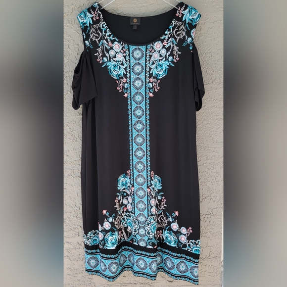 JM Collection summer career wear cold shoulder dress size XXL - Picture 3 of 13